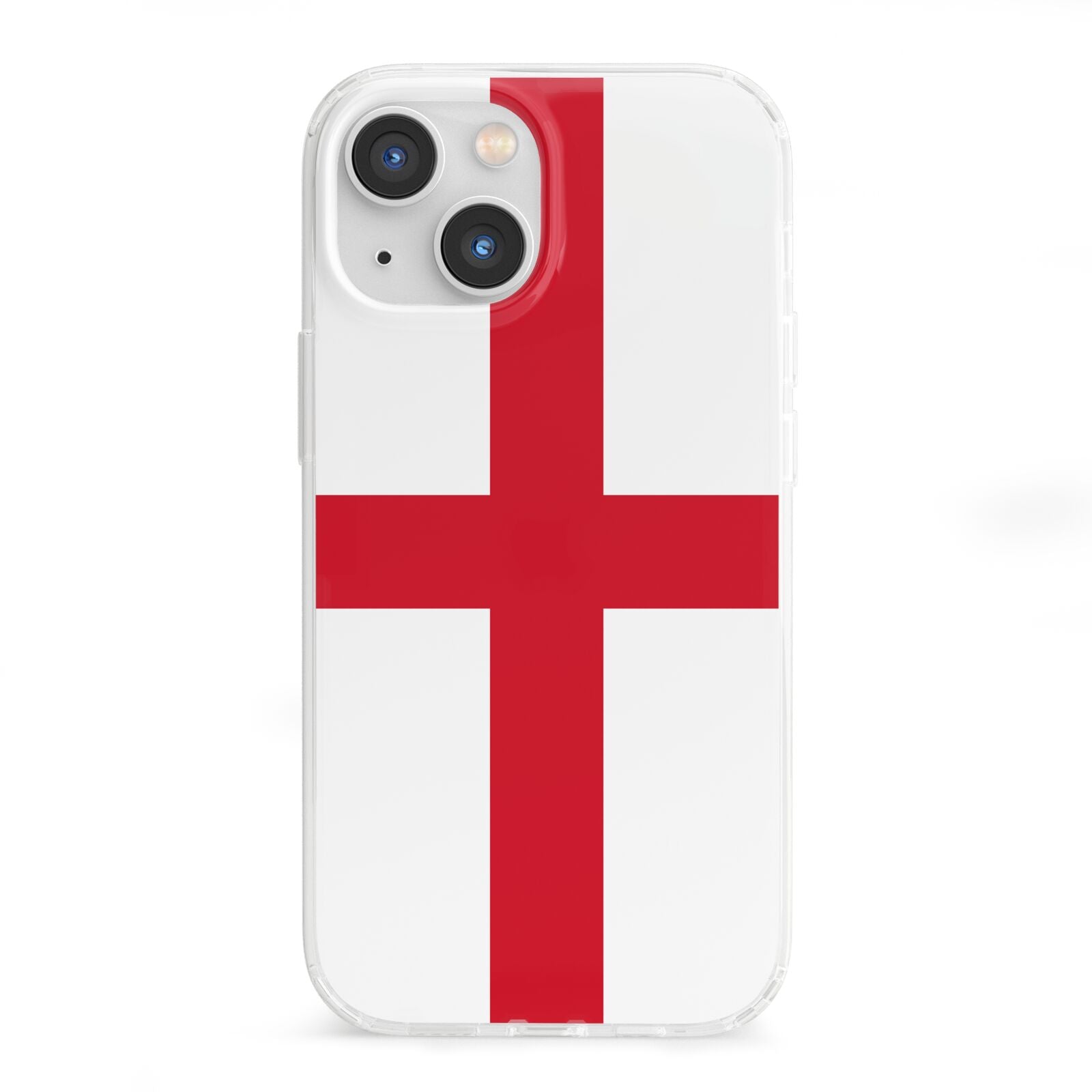 England Flag iPhone 13 Mini Clear Bumper Case