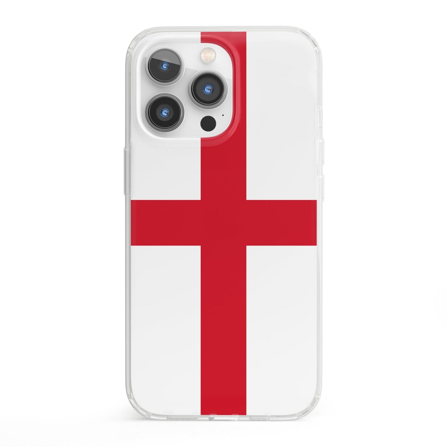 England Flag iPhone 13 Pro Clear Bumper Case