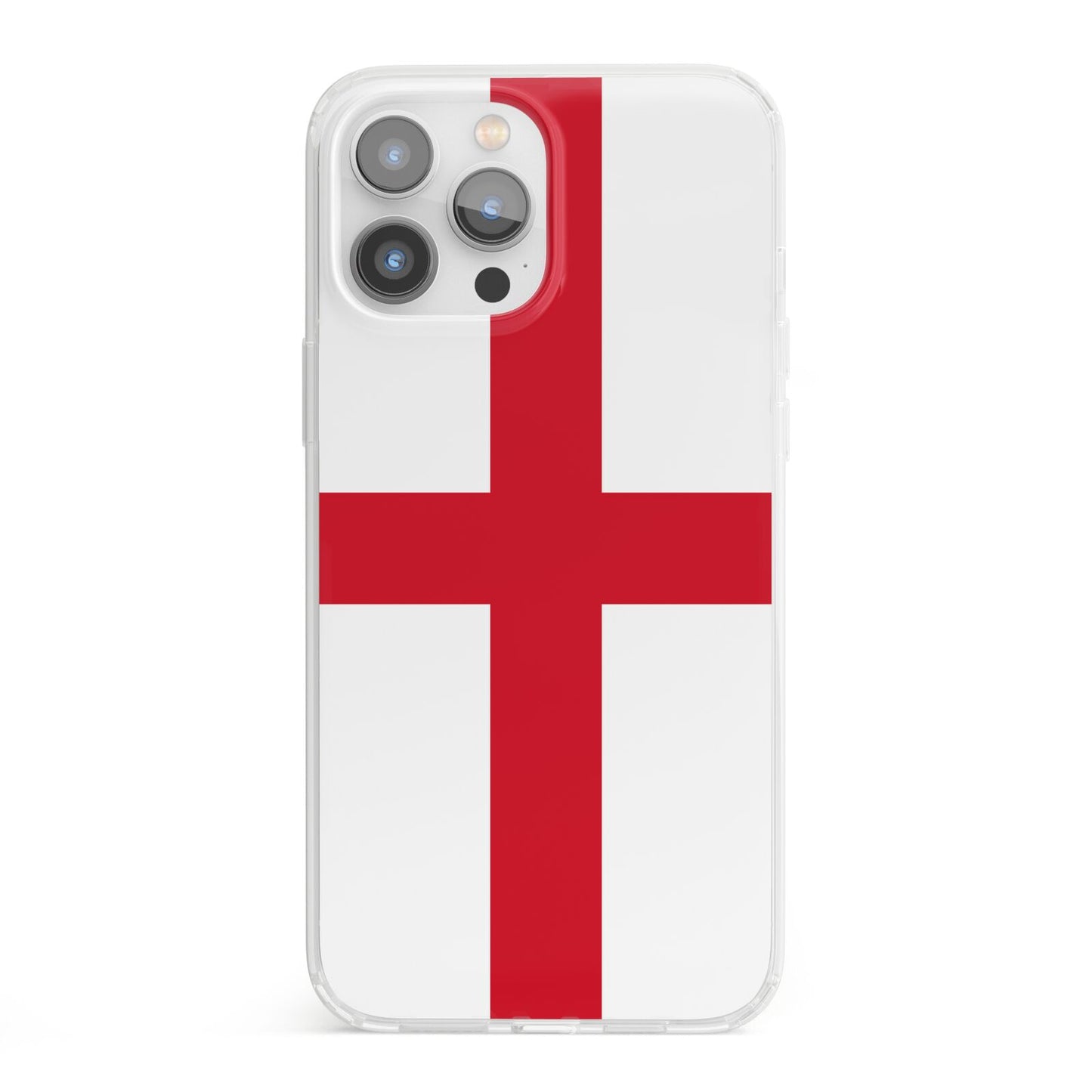 England Flag iPhone 13 Pro Max Clear Bumper Case