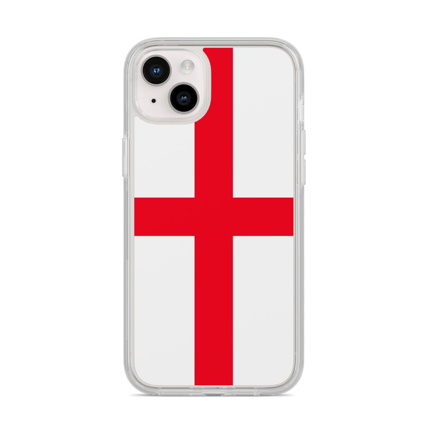 England Flag iPhone 14 Plus Clear Tough Case Starlight