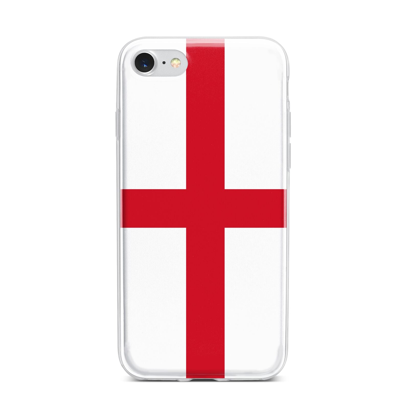 England Flag iPhone 7 Bumper Case on Silver iPhone