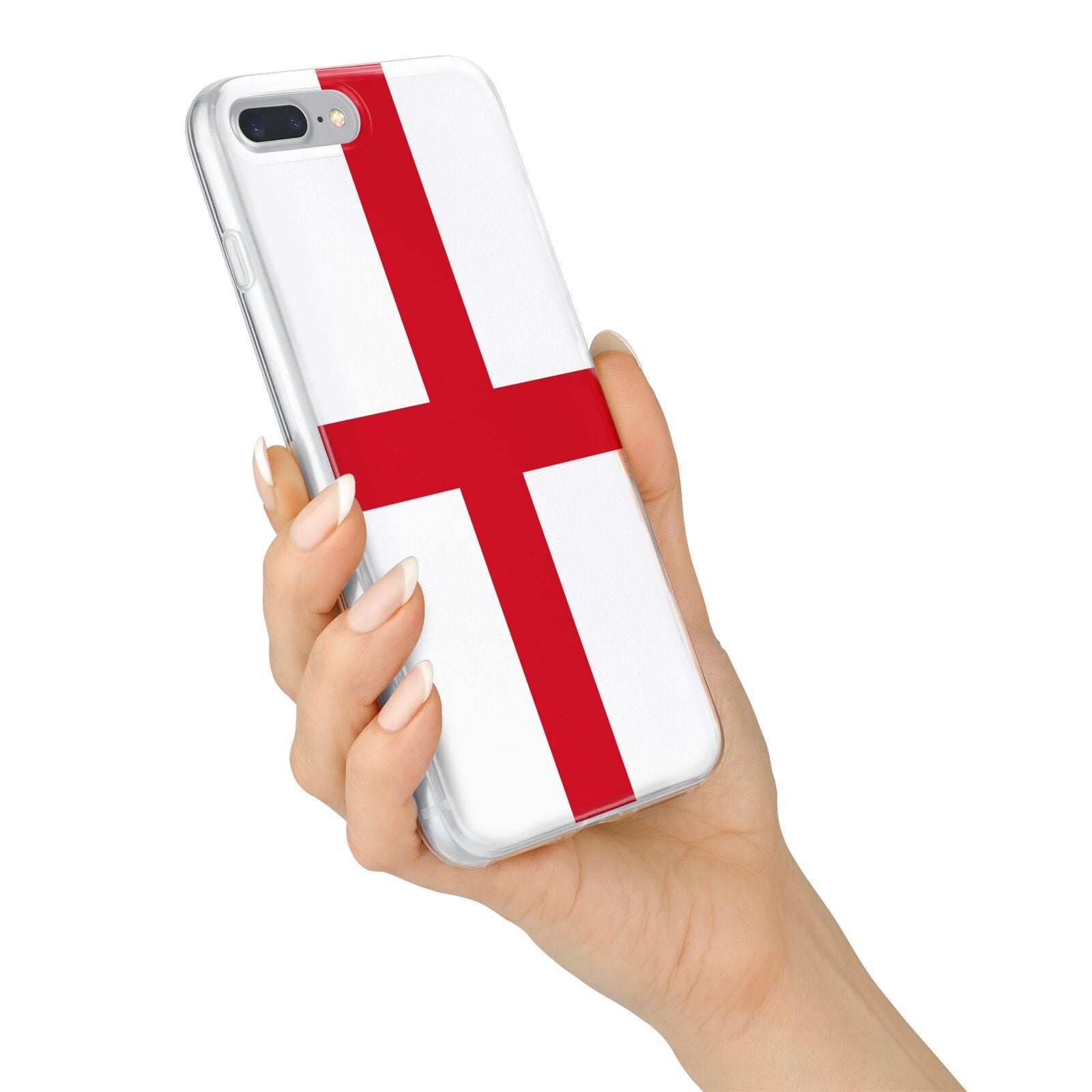 England Flag iPhone 7 Plus Bumper Case on Silver iPhone Alternative Image