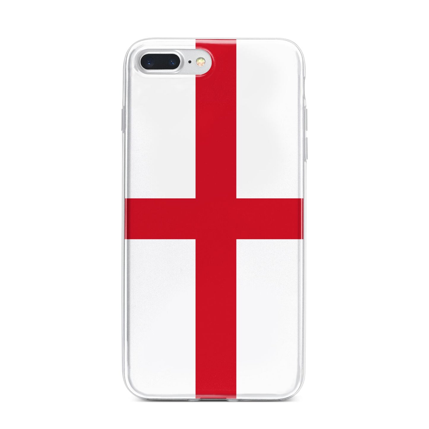 England Flag iPhone 7 Plus Bumper Case on Silver iPhone