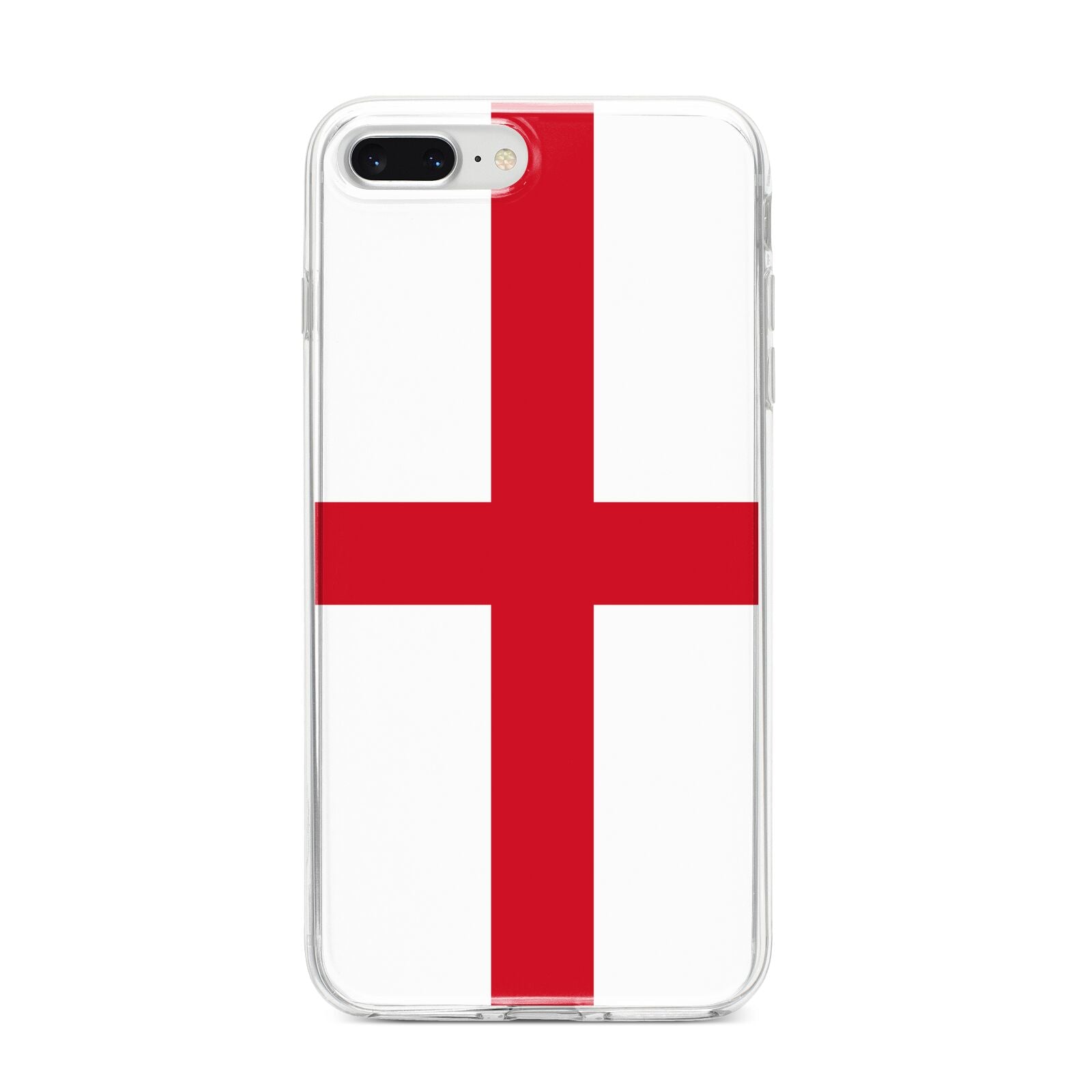 England Flag iPhone 8 Plus Bumper Case on Silver iPhone