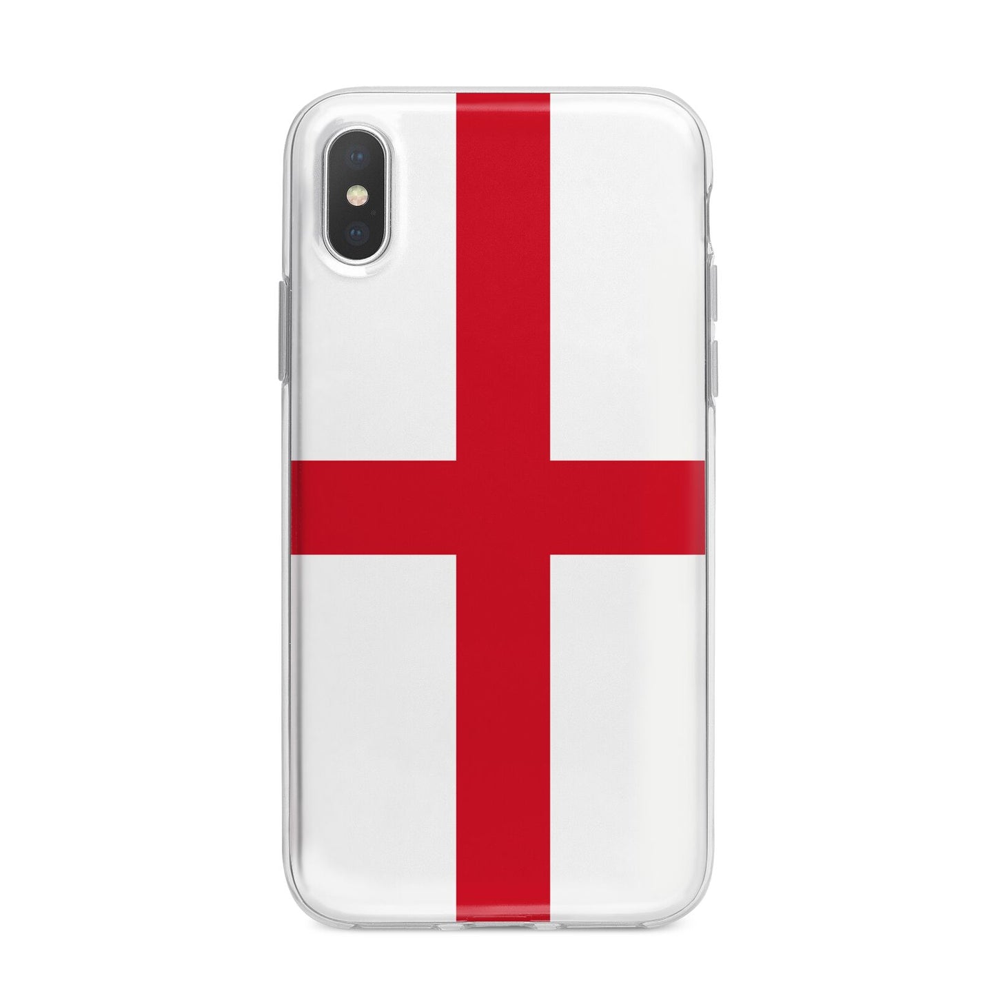 England Flag iPhone X Bumper Case on Silver iPhone Alternative Image 1