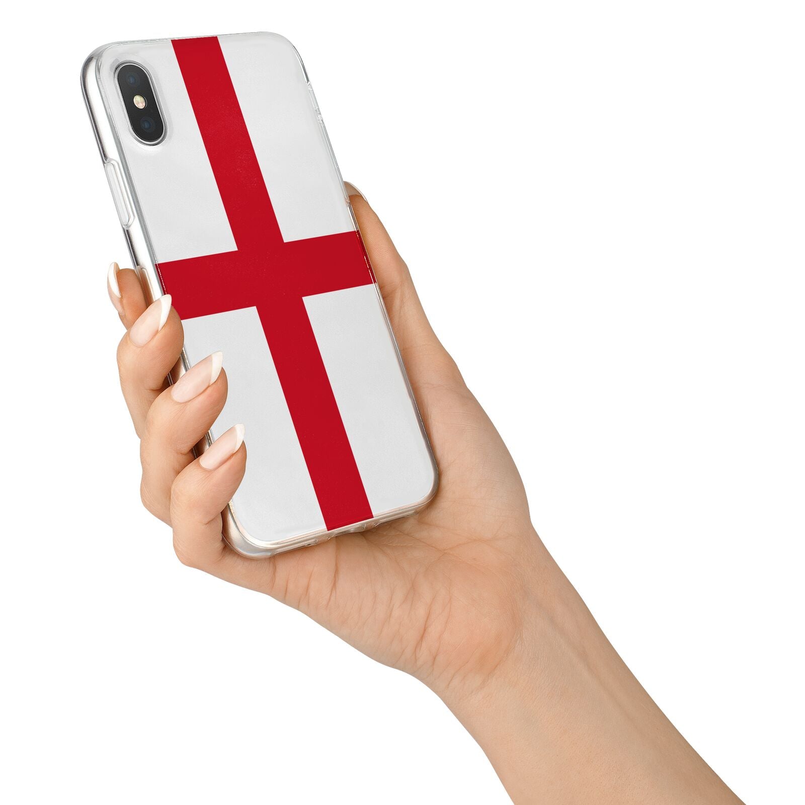 England Flag iPhone X Bumper Case on Silver iPhone Alternative Image 2