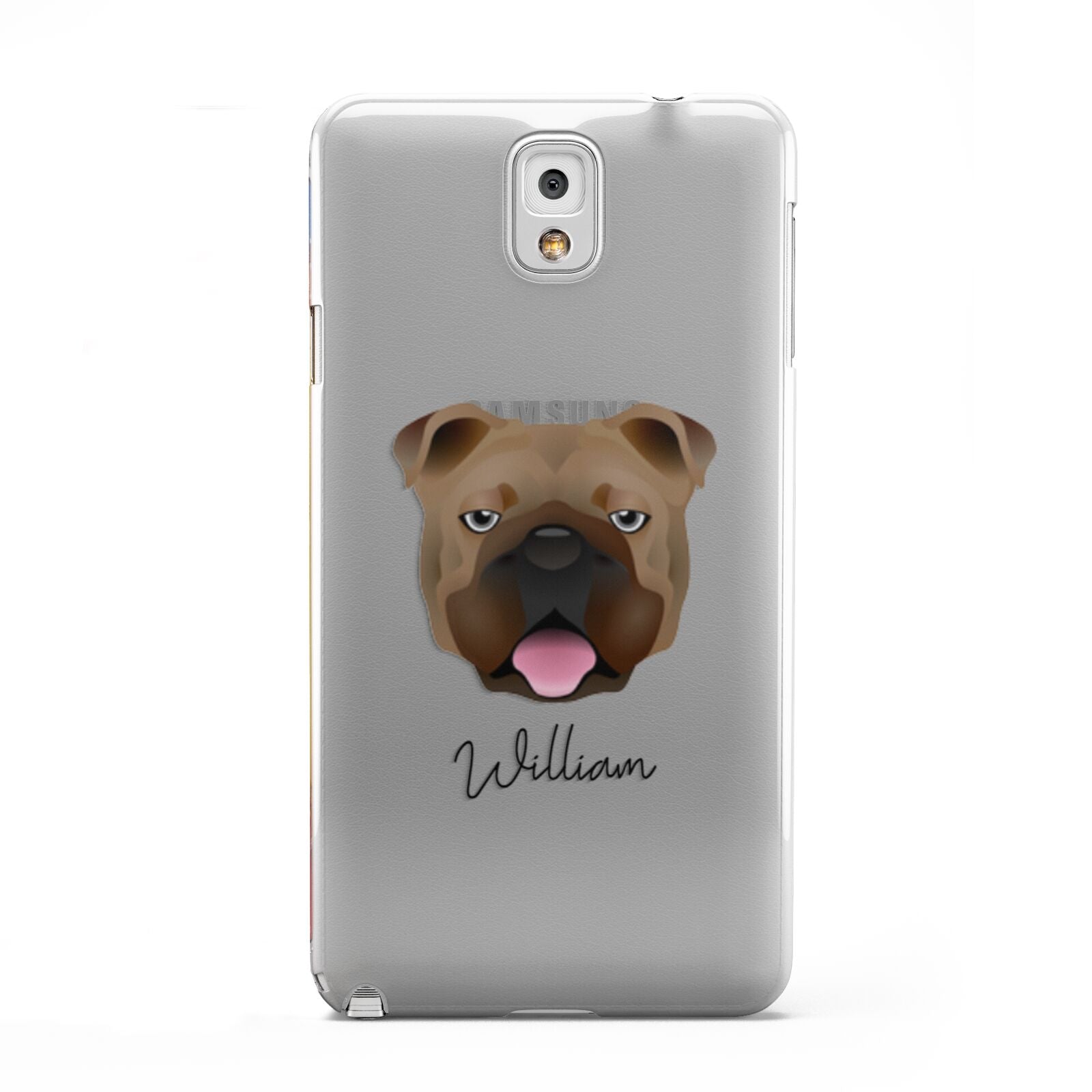 English Bulldog Personalised Samsung Galaxy Note 3 Case