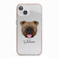 English Bulldog Personalised iPhone 13 TPU Impact Case with Pink Edges