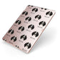 English Coonhound Icon with Name Apple iPad Case on Rose Gold iPad Side View