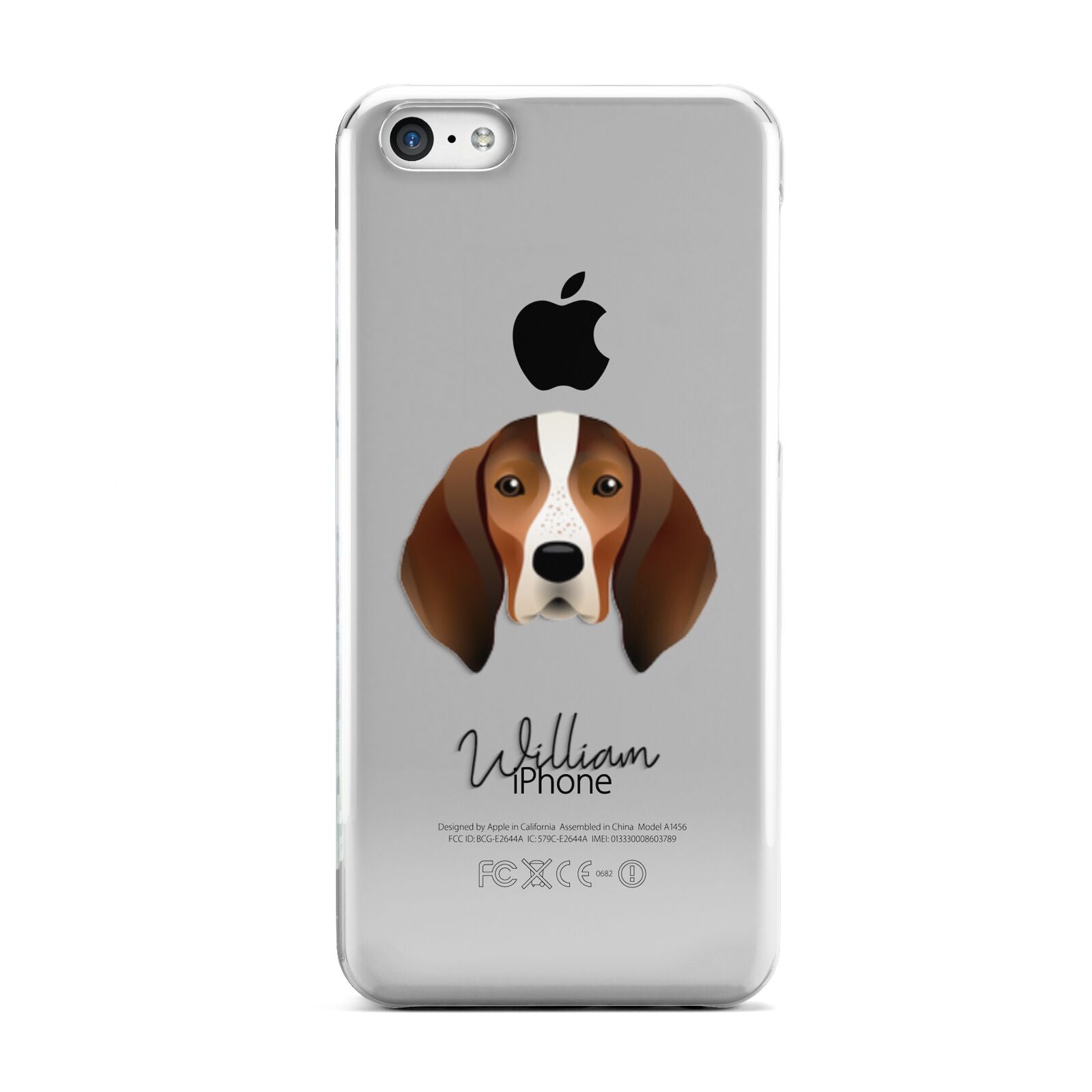 English Coonhound Personalised Apple iPhone 5c Case