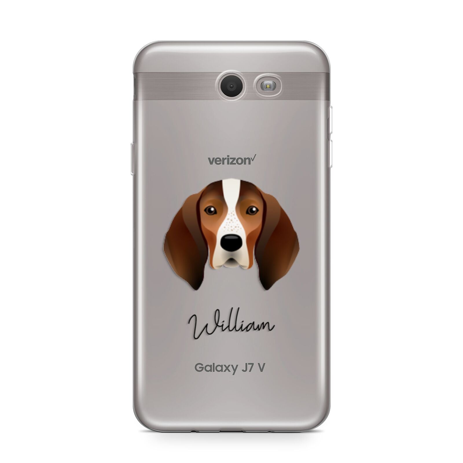 English Coonhound Personalised Samsung Galaxy J7 2017 Case