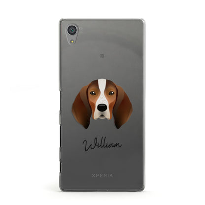 English Coonhound Personalised Sony Xperia Case