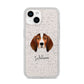 English Coonhound Personalised iPhone 14 Glitter Tough Case Starlight