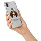 English Coonhound Personalised iPhone X Bumper Case on Silver iPhone Alternative Image 2