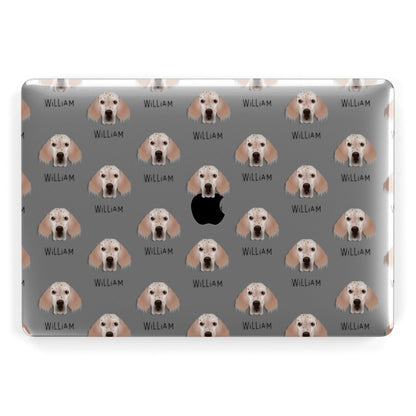 English Setter Icon with Name Apple MacBook Case