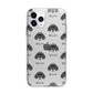 English Setter Icon with Name Apple iPhone 11 Pro Max in Silver with Bumper Case