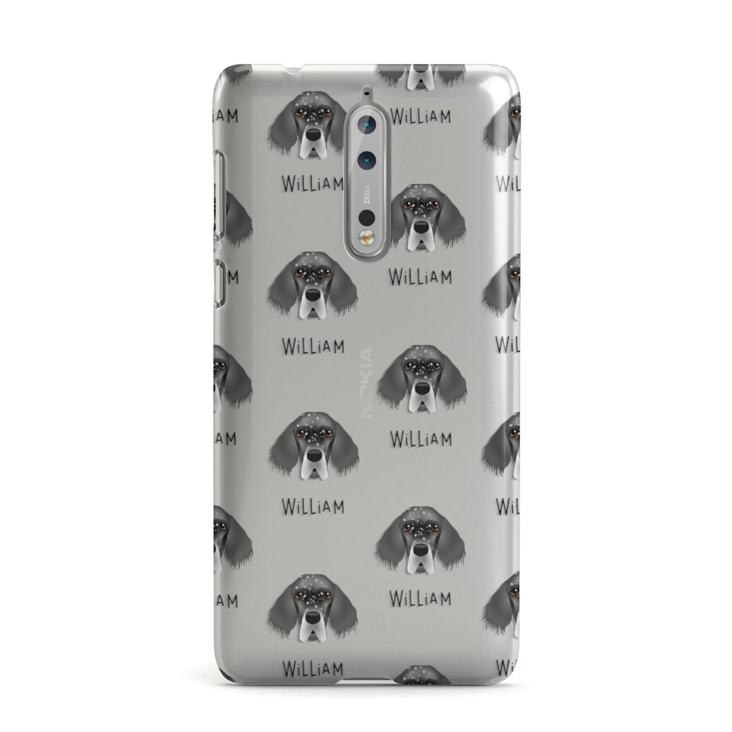 English Setter Icon with Name Nokia Case