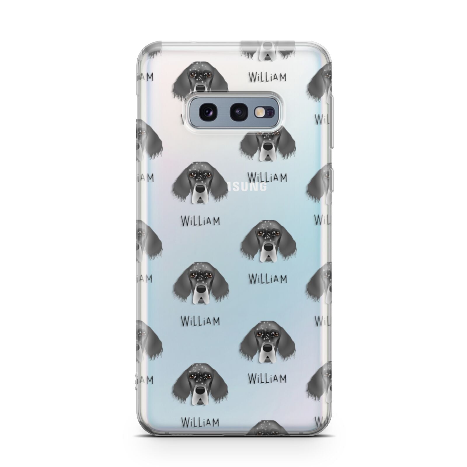 English Setter Icon with Name Samsung Galaxy S10E Case