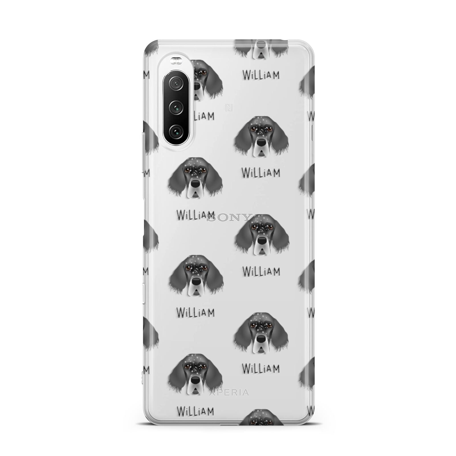English Setter Icon with Name Sony Xperia 10 III Case