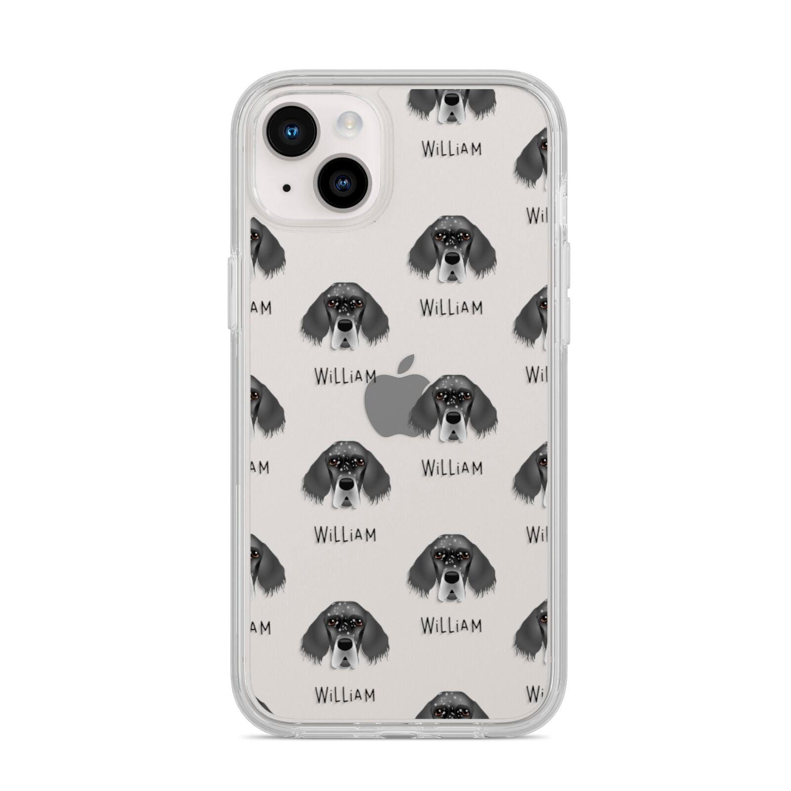 English Setter Icon with Name iPhone 14 Plus Clear Tough Case Starlight