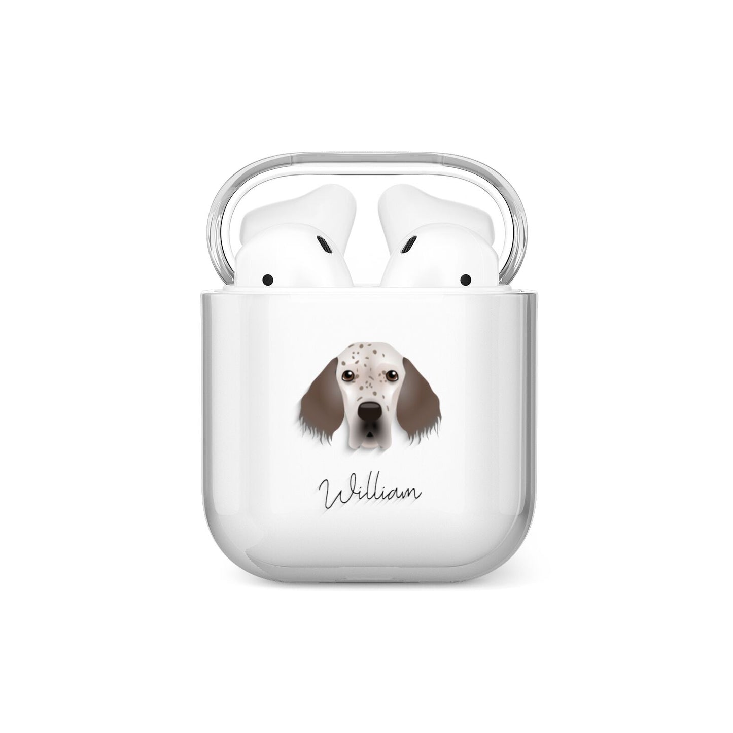 English Setter Personalised AirPods Case