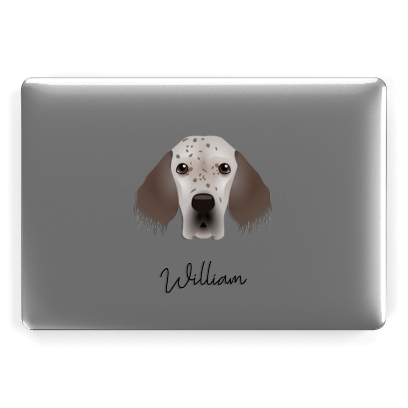 English Setter Personalised Apple MacBook Case