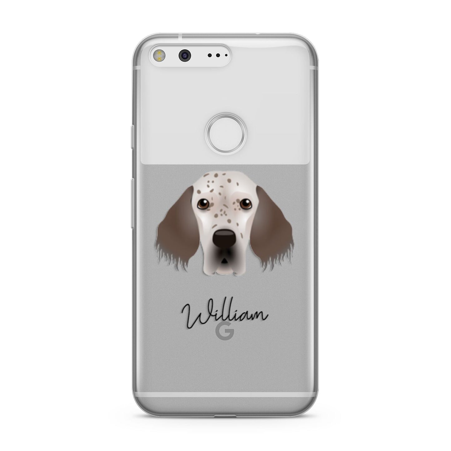 English Setter Personalised Google Pixel Case