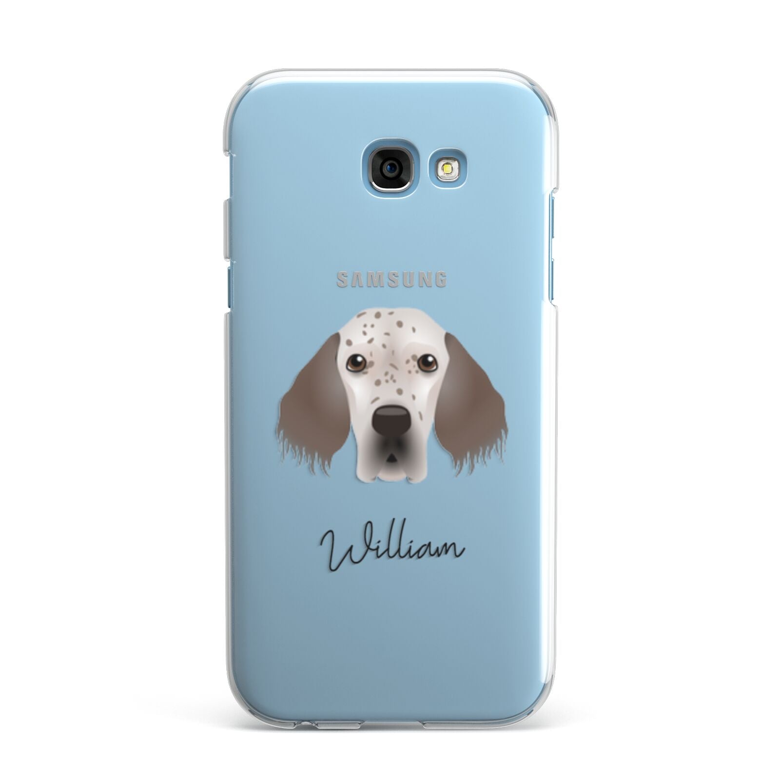 English Setter Personalised Samsung Galaxy A7 2017 Case