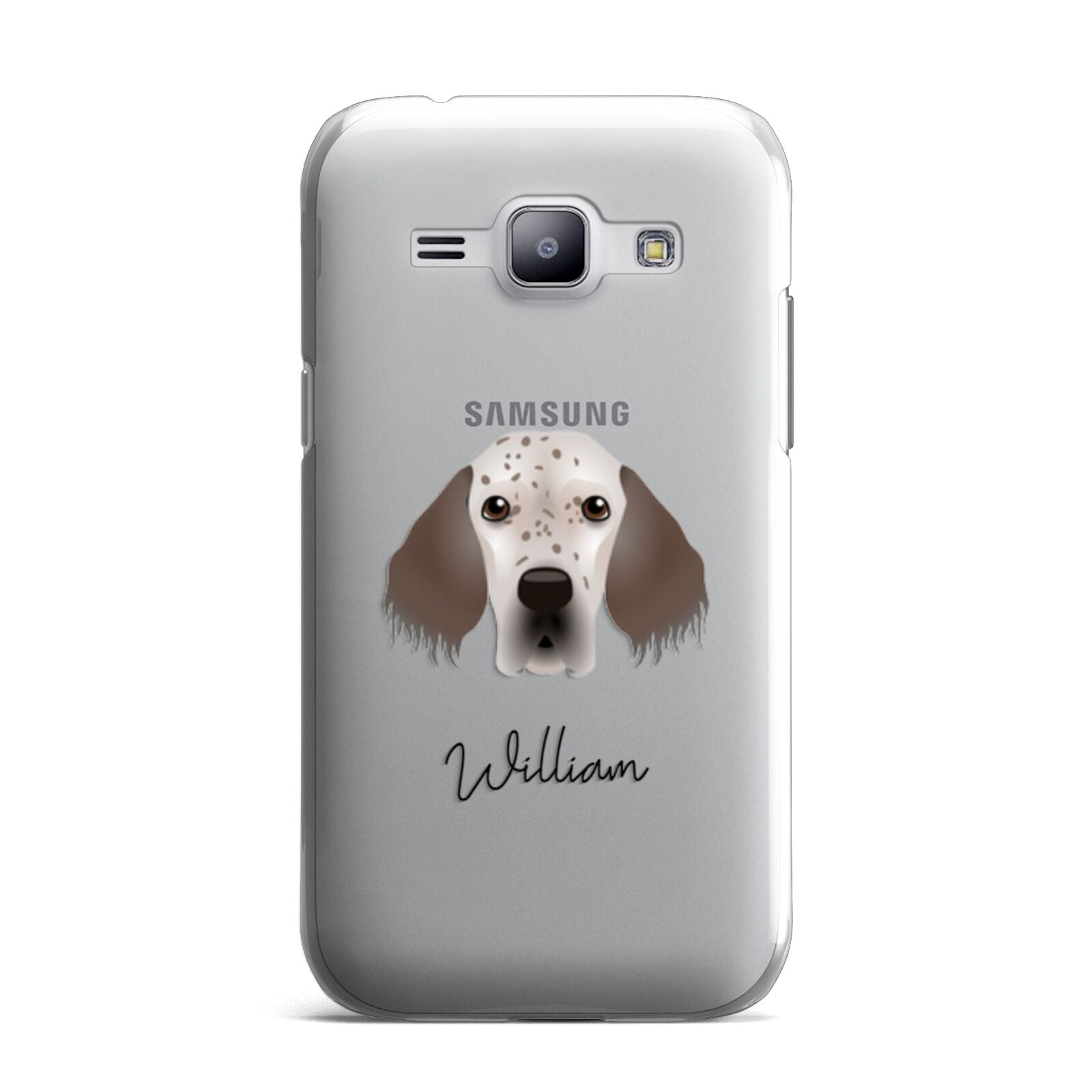 English Setter Personalised Samsung Galaxy J1 2015 Case