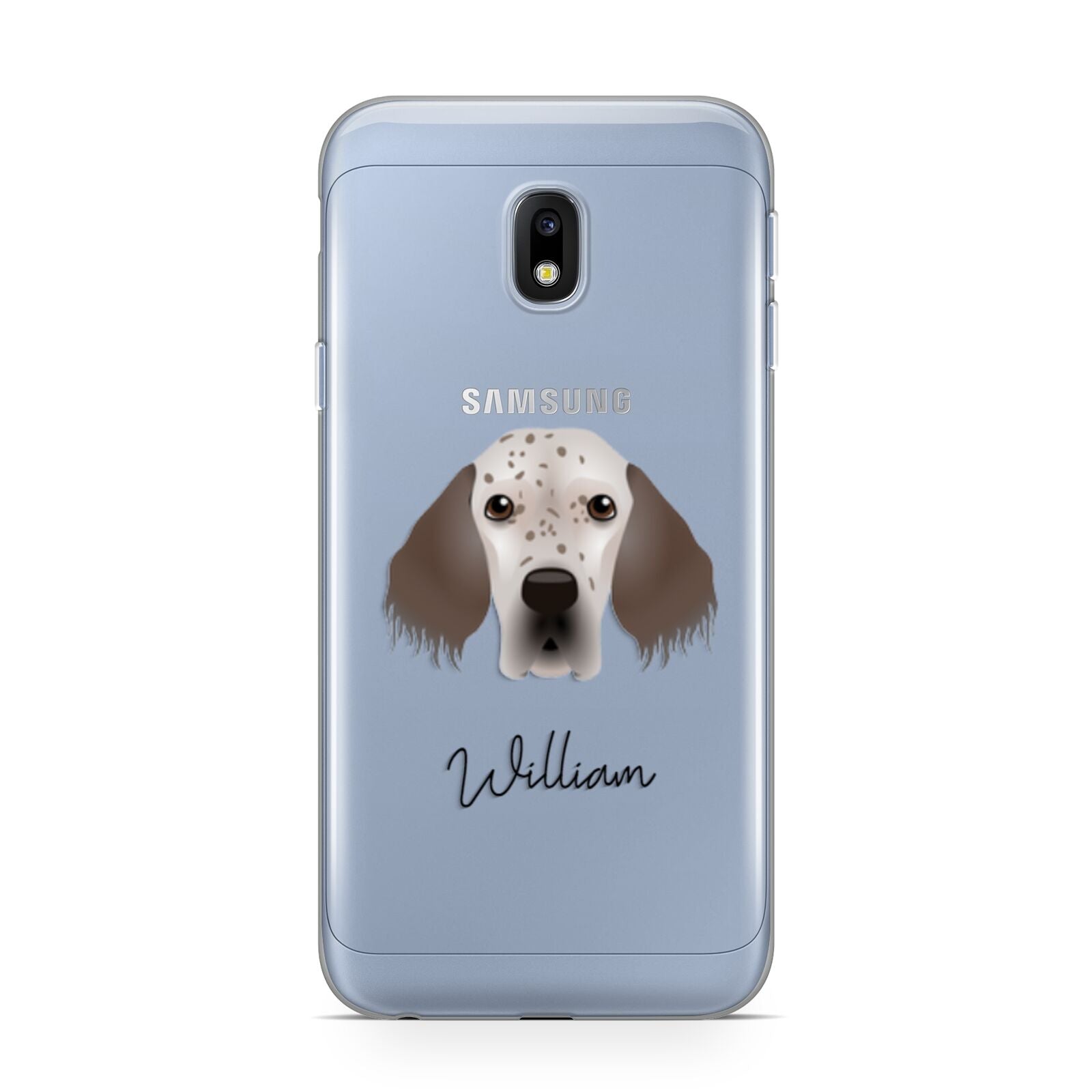 English Setter Personalised Samsung Galaxy J3 2017 Case