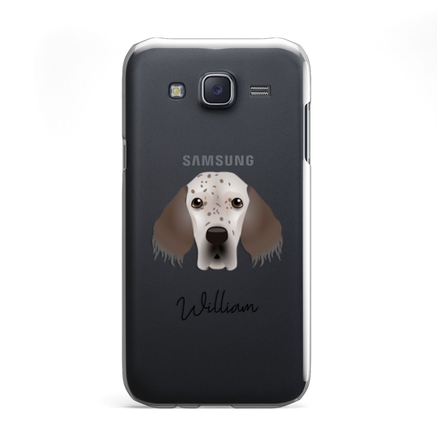 English Setter Personalised Samsung Galaxy J5 Case