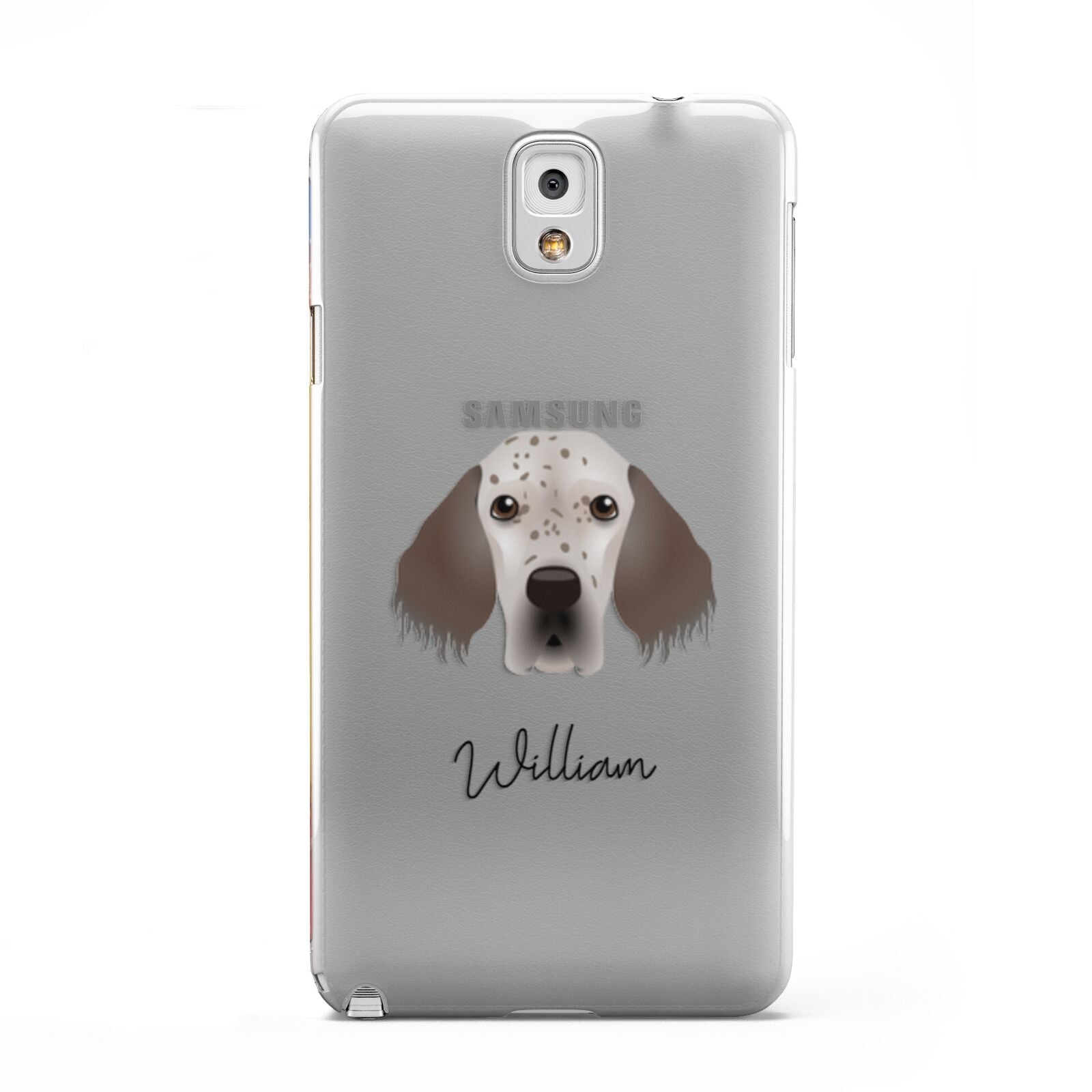 English Setter Personalised Samsung Galaxy Note 3 Case