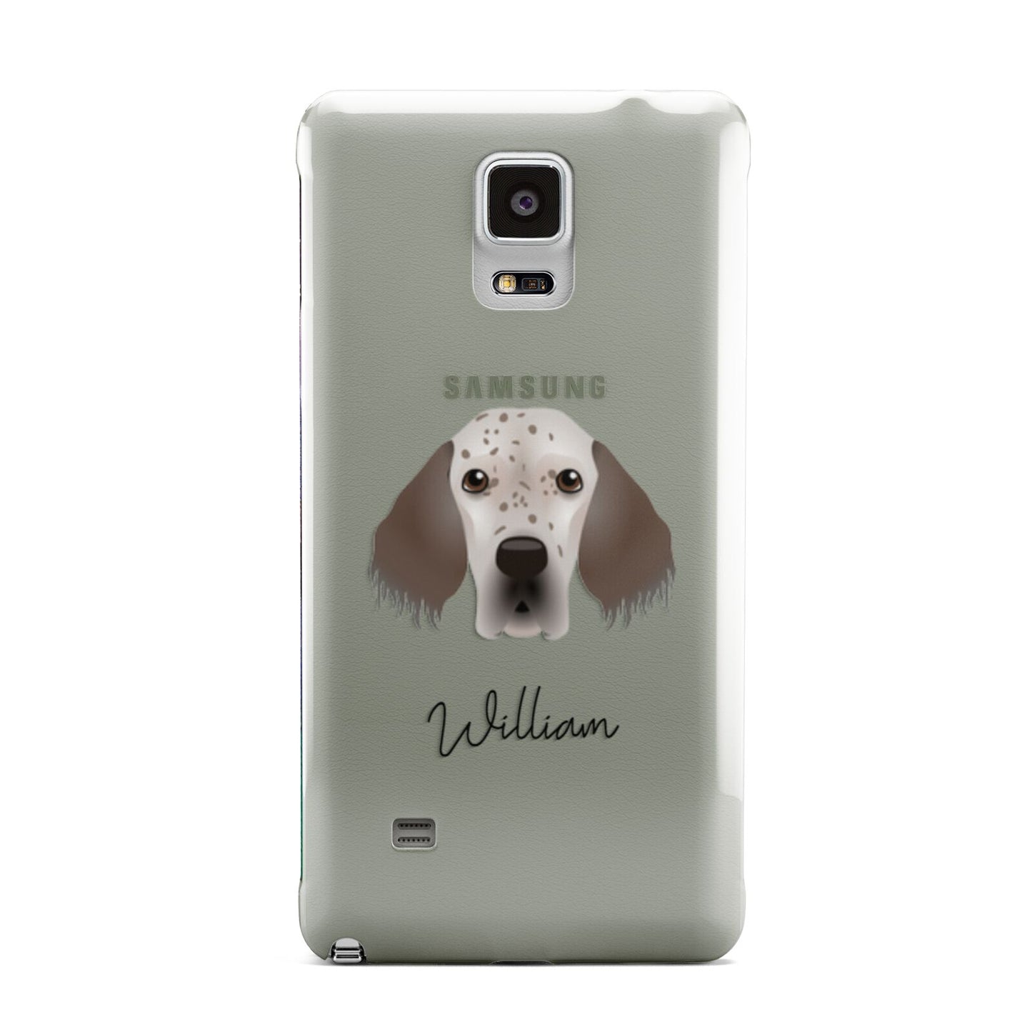 English Setter Personalised Samsung Galaxy Note 4 Case