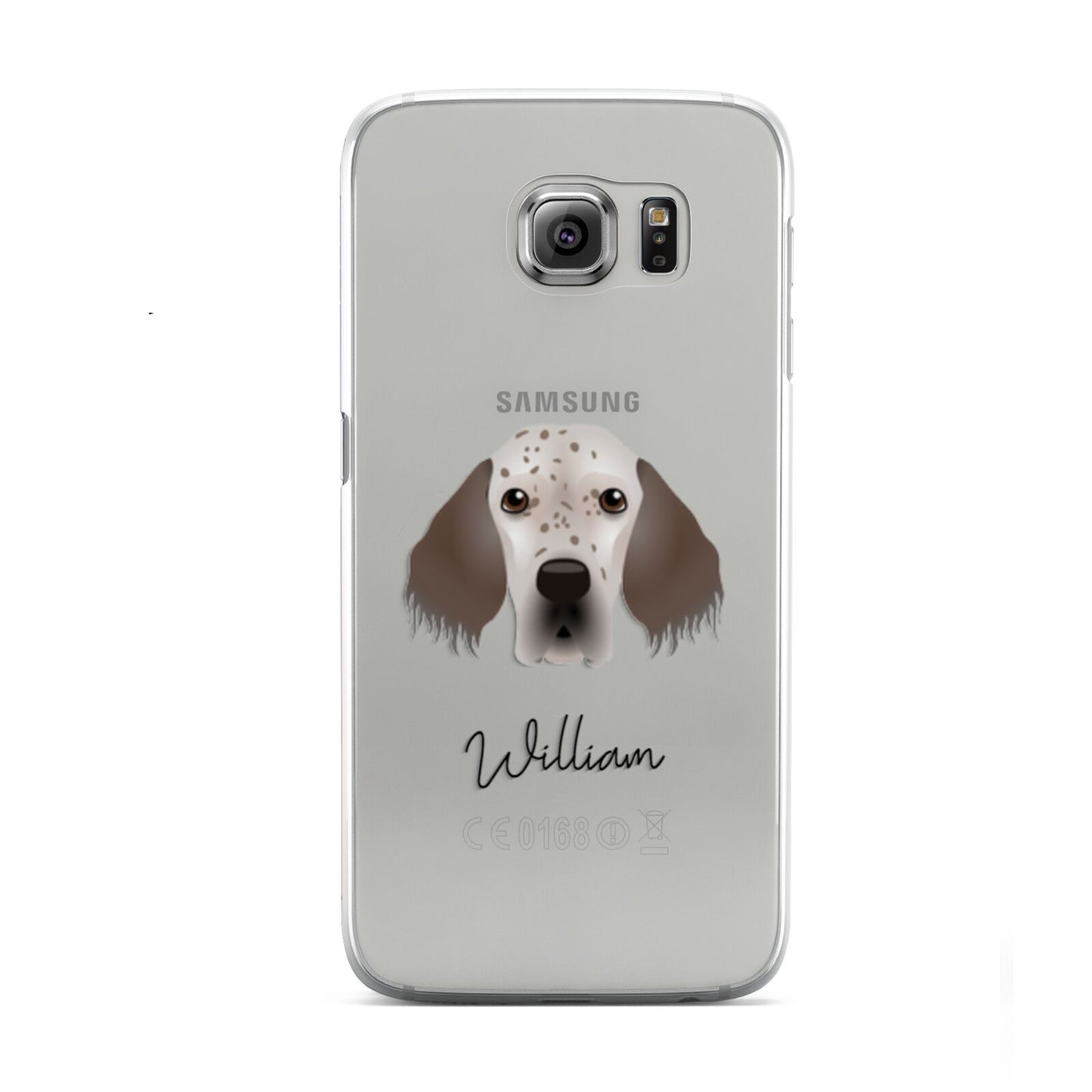 English Setter Personalised Samsung Galaxy S6 Case