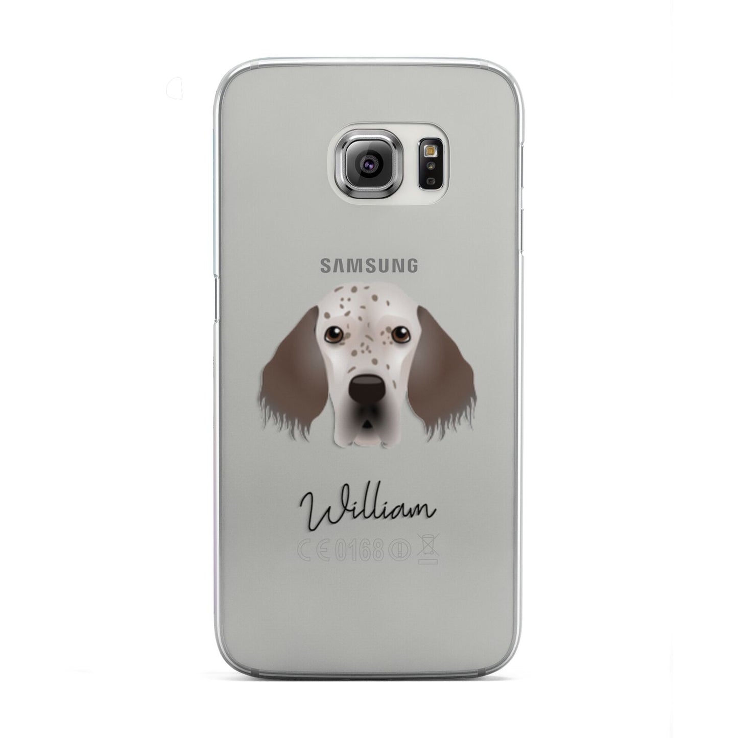 English Setter Personalised Samsung Galaxy S6 Edge Case