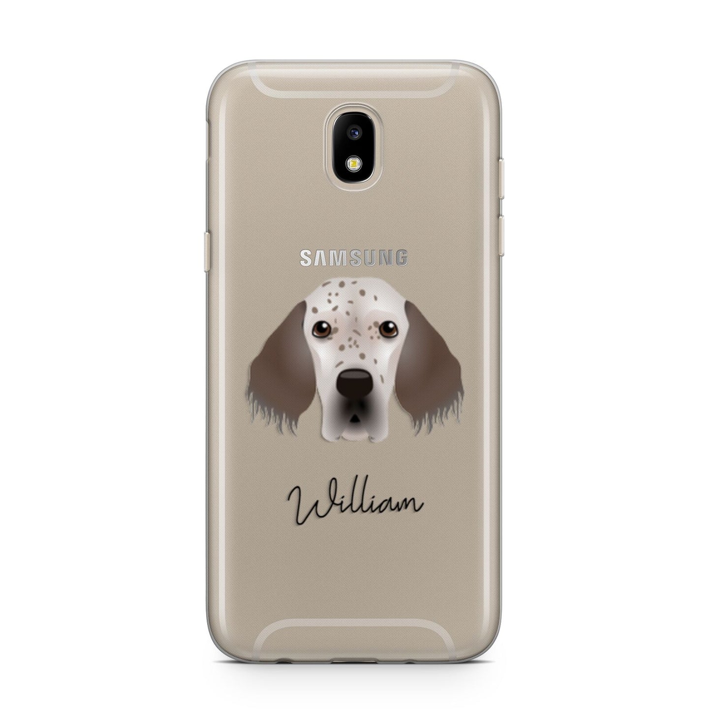 English Setter Personalised Samsung J5 2017 Case