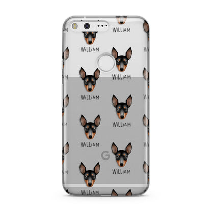 English Toy Terrier Icon with Name Google Pixel Case