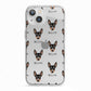 English Toy Terrier Icon with Name iPhone 13 TPU Impact Case with White Edges