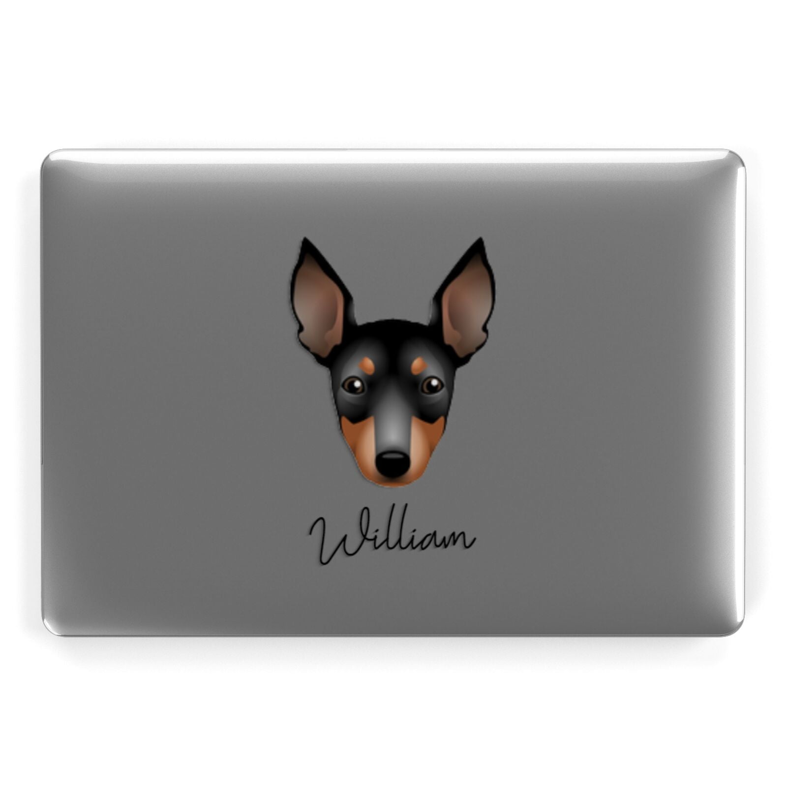 English Toy Terrier Personalised Apple MacBook Case