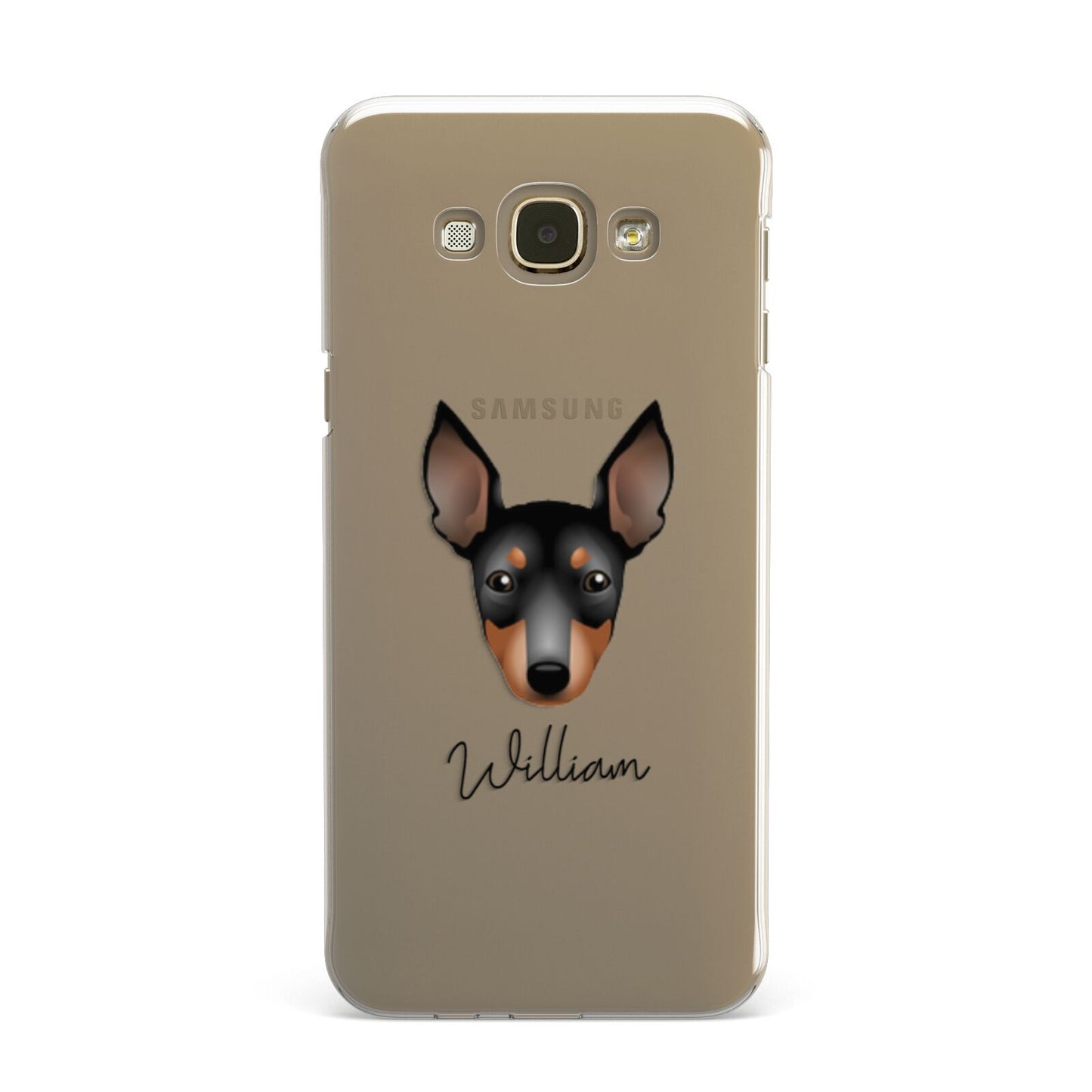 English Toy Terrier Personalised Samsung Galaxy A8 Case