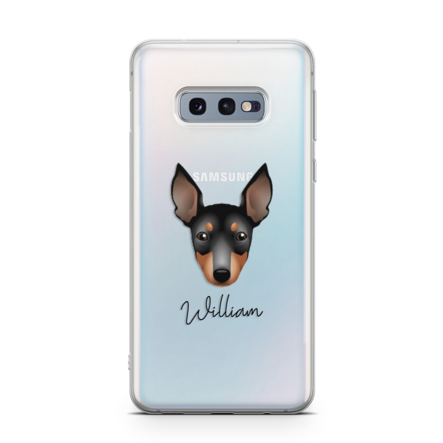 English Toy Terrier Personalised Samsung Galaxy S10E Case