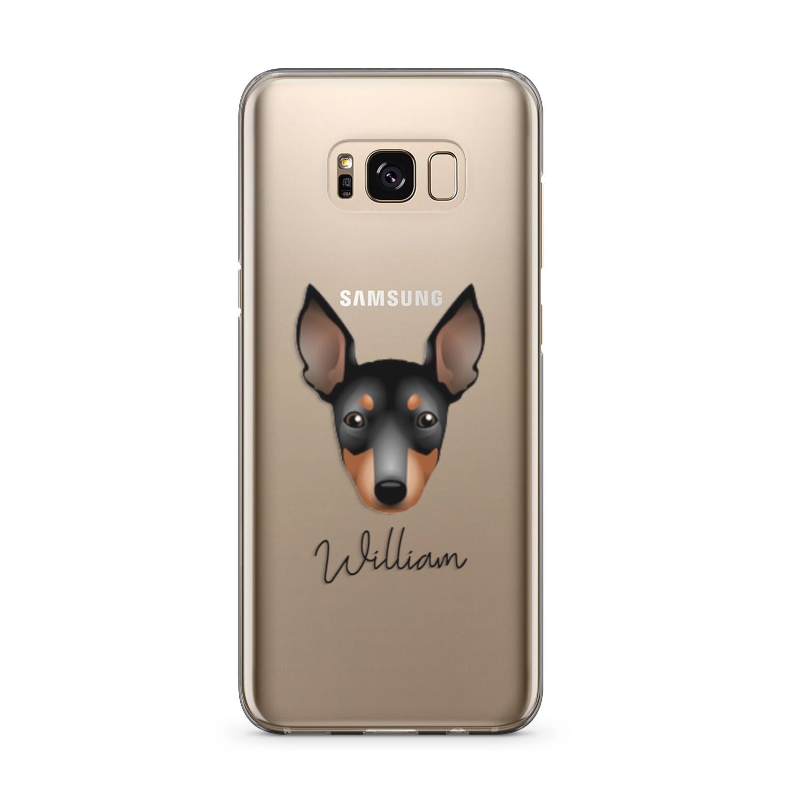 English Toy Terrier Personalised Samsung Galaxy S8 Plus Case