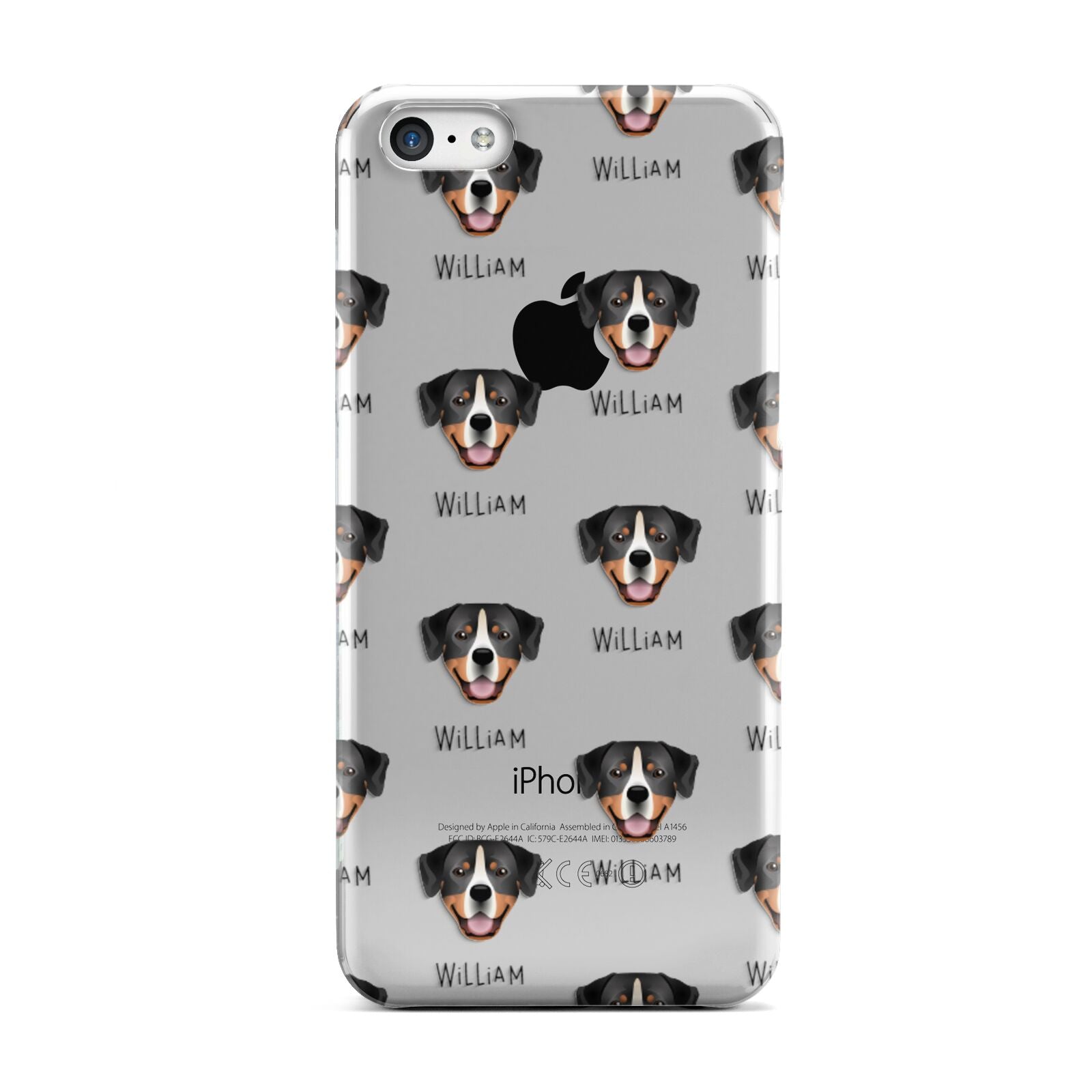 Entlebucher Mountain Dog Icon with Name Apple iPhone 5c Case