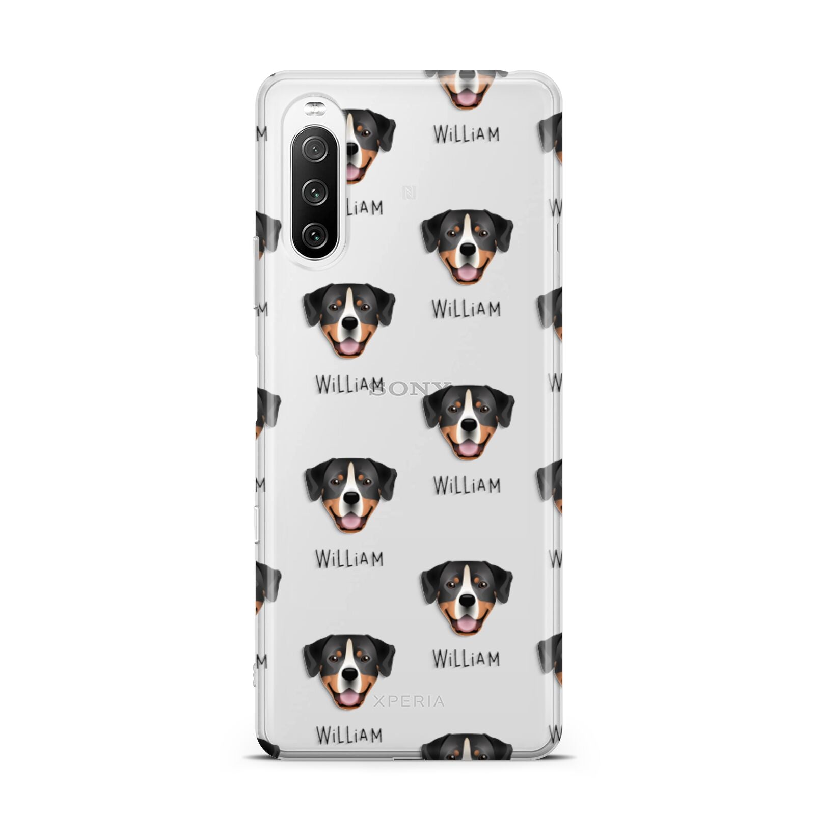 Entlebucher Mountain Dog Icon with Name Sony Xperia 10 III Case