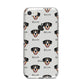 Entlebucher Mountain Dog Icon with Name iPhone 8 Bumper Case on Silver iPhone