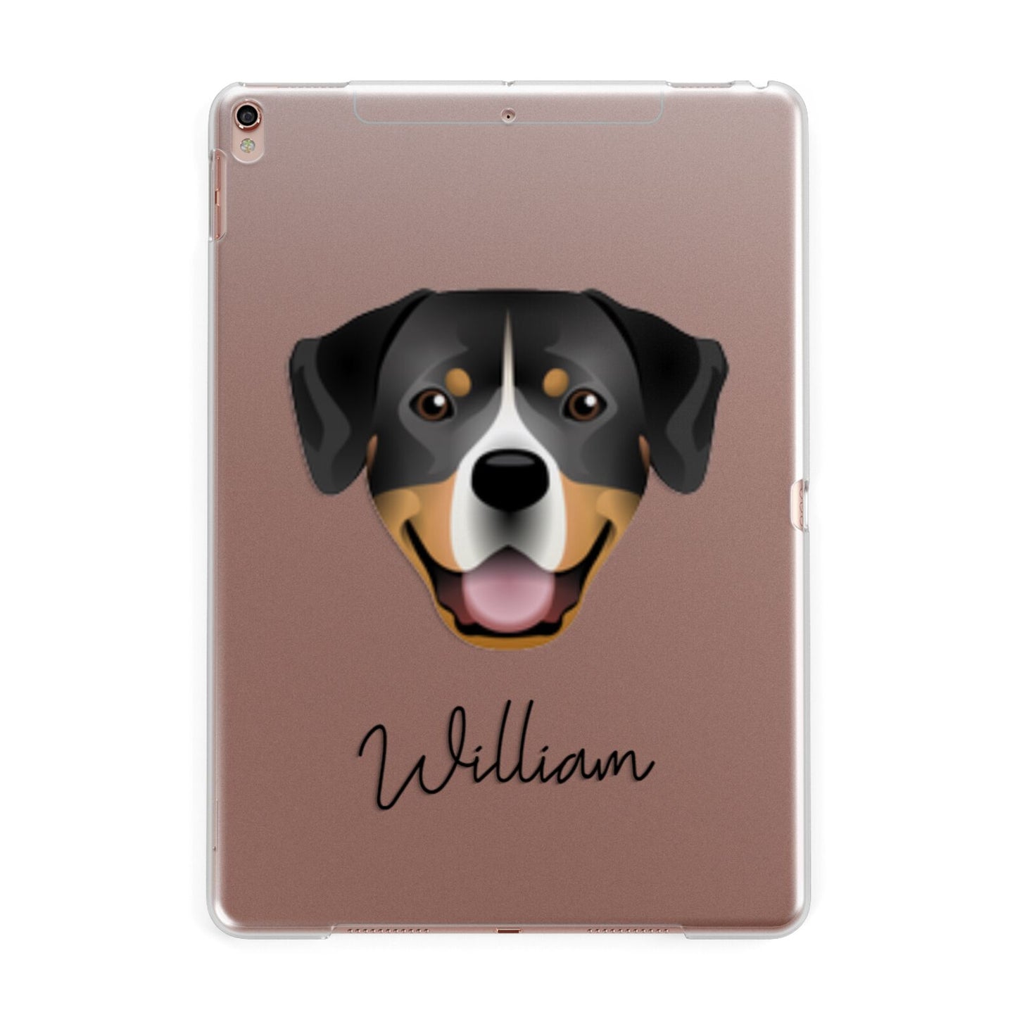 Entlebucher Mountain Dog Personalised Apple iPad Rose Gold Case