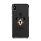 Entlebucher Mountain Dog Personalised Apple iPhone Xs Max Impact Case Black Edge on Black Phone