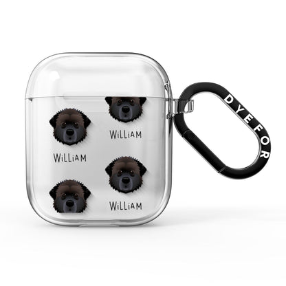 Estrela Mountain Dog Icon with Name AirPods Clear Case