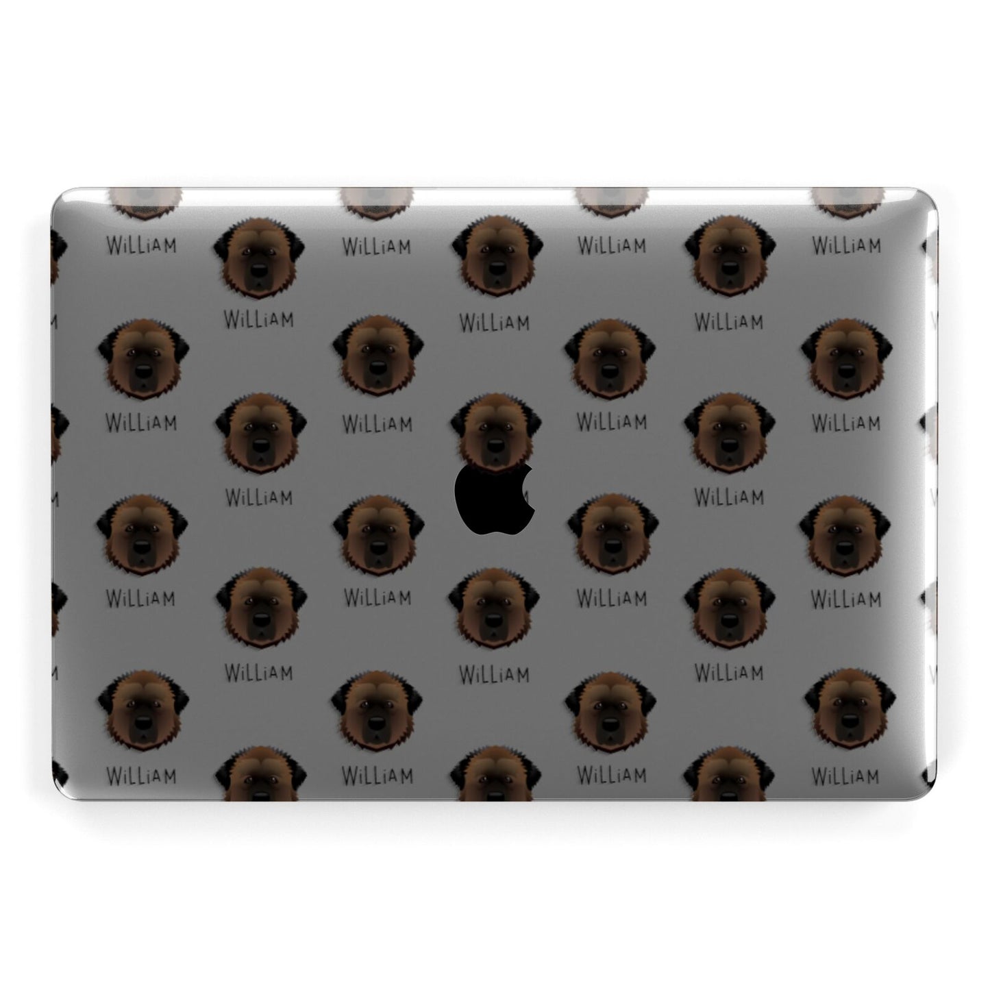 Estrela Mountain Dog Icon with Name Apple MacBook Case