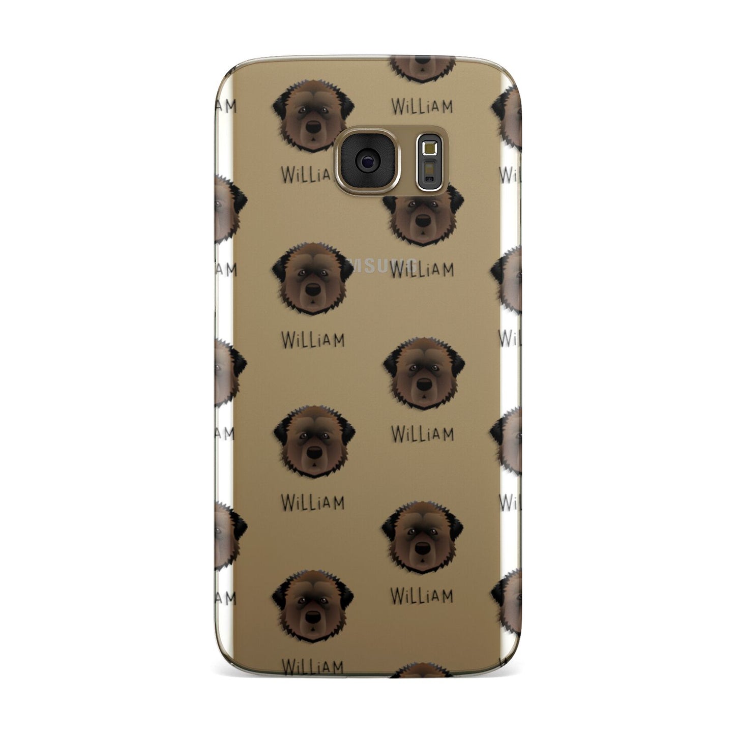 Estrela Mountain Dog Icon with Name Samsung Galaxy Case